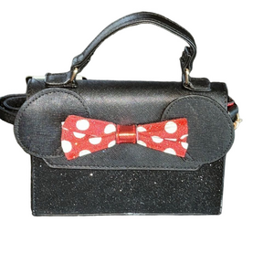 Disney Bioworld black Bag with Red Polka Dot minnie  mouse Bow